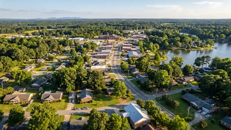 Aerial view of Lyman, SC