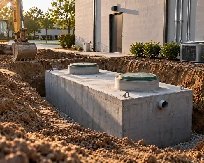 Commercial building serviced by Bolt Septic & Excavation